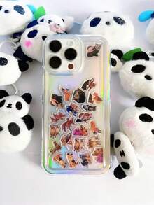 Customized Photo Phone Case, Customized Acrylic Panel, Swinging Phone Case, Heart-Shaped Acrylic Board, Customized Couple Photo, Children's Photo, Family Photo, Birthday Gift, Couple Gift, Family Gift, Friend Gift, Party Favor, Commemorative Gift, Valentine's Day Gift, Women's Gift - Multicolor - View 4