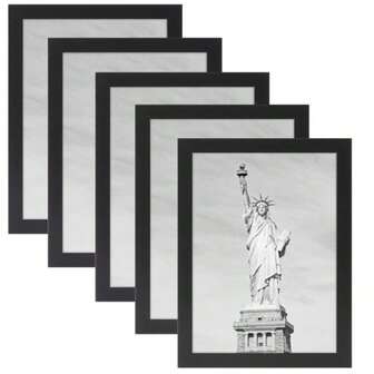 黑色相框，1个装，用这款多功能黑色相框美化您的回忆——可作墙面或桌面装饰！可悬挂，可放置于桌面，多种尺寸可选，适用于12x16英寸照片纸。