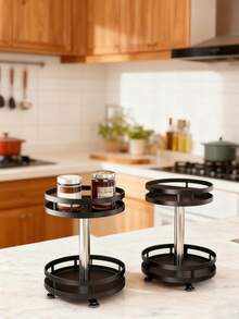 1个360度旋转厨房调料架调味品收纳整理架 - 彩色 - 查看 10