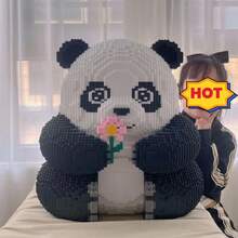 12000 chiếc Hoa Gấu Trúc Gấu Trúc Khổng Lồ Động Vật Dễ Thương Tự Làm Đồ Chơi Xếp Hình Trang Trí 3D Đồ Chơi Xếp Hình Hoa Gấu Trúc Khối Xây Dựng Quà Tặng Sinh Nhật Cho Các Bữa Tiệc Và Quà Tặng - người mẫu - Xem 8