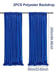 2件套派对背景装饰布，生日派对装饰用品背景横幅金色背景布，金色家居装饰窗帘，婚礼装饰，婴儿洗礼装饰，适合搭配金属拱形支架和气球，完美的背景装饰，也适合日常使用，闪亮的背景材质永不过时，适合返校季和情人节等场合。 - 彩色 - 查看 17