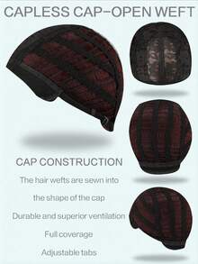 1件合成耐热假发，长款自然波浪红发假发，带刘海，长卷发假发，长度28-30英寸，纤维材质，适合日常佩戴，自然逼真的万圣节假发。 - 彩色 - 查看 9