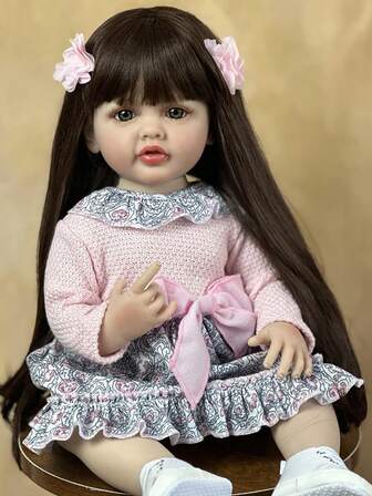 55cm Reborn Doll Soft Vinyl Body, Long Hair Princess, Perfect Birthday Gift , Christmas/Halloween Gifts Halloween/Thanksgiving Day/Christmas Gift