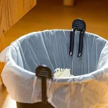 1pc Durable Plastic Trash Bag Clip - Easy Grip Garbage Can Holder For Home Organization - Multicolor - View 9