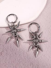 1 Cặp bông tai đinh tán Punk Rock, bông tai thời trang Unisex cá tính cho trang phục hàng ngày, lễ hội, tiệc tùng - Nhiều màu - Xem 8