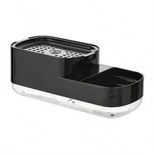 Dispensador de jabón con bomba | Dosificador para lavavajillas | Dispensador manual | Bomba para esponjas y jabón | Uso en cocina y baño | Diseño práctico y sin esfuerzo - Negro - Ver 2