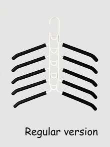 5-In-1 Heavy Duty Metal Clothes Hanger | Space-Saving Non-Slip Foam Padded Hanger For Coats, Sweaters, Suits, T-Shirts, Jackets, Shirts | Home, Office, Dorm, Travel, Laundry Room Wardrobe Essential | Slim Design, Extra Large Capacity, Non-Slip Shoulders, Rust-Proof, Foldable, Uniform Thickness, Essential For Men, Women, And Teens - Multicolor - View 13