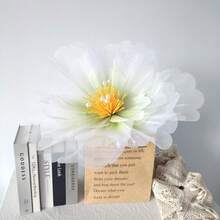 Flores artificiales de peonía de gasa de 75 cm de diámetro, flores gigantes hechas a mano para decoración de boda, hogar y escenario, accesorios para fotos - Multicolor - Ver 24