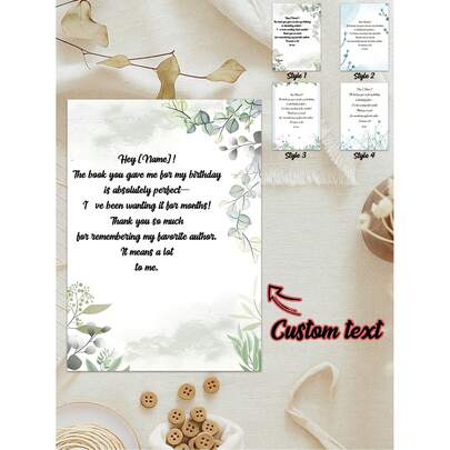 Custom Greeting Cards, Personalized Cards, Gift Thank-You Cards, Message Cards, Thank-You Notes, Holiday Cards, Wedding Cards, Event Cards, Birthday Cards, Party Cards, And Name Tags. Customized Cards Suitable For All Occasions., Aesthetic Posters