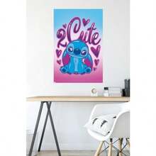 XZGB  International  Lilo And Stitch - 2 Cute Wall Poster 34L X 22.4W Unframed Version - như hình ảnh - Xem 5