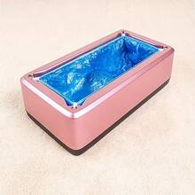 Stainless Steel Automatic Shoe Cover Dispenser - Includes 100 Disposable Plastic Shoe Covers, Suitable For Home/Office/Hospital | Automatic Shoe Cover Machine, No Bending Required, Great Housewarming And New Home Gift,Shoe,Spring Summer Picks,Brides Maid Gifts,Room,Bedroom Deccor,Bedroom Deccor,Beach,Travel,For Men,For Women,Vacation