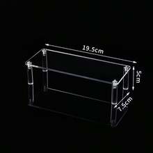 1-4 Tier Acrylic Desktop Display Rack, Transparent Tiered Cupcake, Perfume, Action Figure, Blind Box Storage Organizer - White - View 9