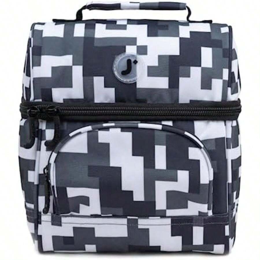 J World York Corey Lunch Bag(8.8 X 7.8 X 5.5 " (H X W X D)" Camo) - Multicolor - Ver 1