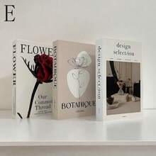 3pcs Luxury Faux Books, Realistic Decorative Books For Home, Office, Bedroom, Hotel, Cafe, Tabletop Decor, Photography Props