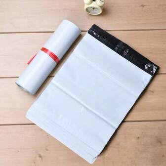 100 piezas/Set Nuevas bolsas de envío blancas gruesas, bolsas de embalaje autoadhesivas para envíos, adecuadas para envíos, correo y embalaje comercial