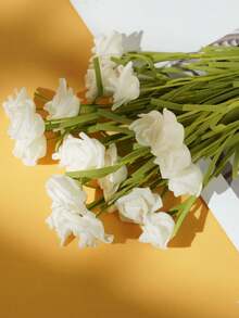 1 قطعة/5 قطع وردة اصطناعية رومانسية، نبات ورقي اصطناعي، باقة وردة اصطناعية - ديكور زهور منزلي وزينة طاولة. مناسبة للأعراس، باقات العروس، ديكور المنزل، حفلات الأعياد، هدايا رأس السنة، هدايا عيد الحب. مجموعات الألوان المتعددة تعزز جمالها، حجم واحد بألوان عشوائية تسليمها.