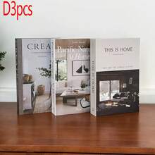 3 كتب زخرفية عصرية، كتب مزيفة حديثة بتصميم مبسط قابلة للطي، عينات أثاث ناعم مناسبة لديكور الفنادق والمقاهي وغرف الدراسة - متعدد الألوان - مشاهدة 13