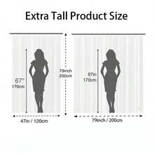 1pc Lightweight PEVA Clear Shower Curtain Liner With Magnets & Metal Grommets, Waterproof Plastic Bathroom Curtain Bath Curtain - Clear - View 4