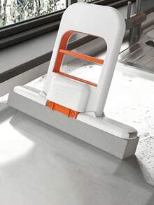 4pcs Set: 1 Mop + 3 Sponge Hands-Free Desktop Cleaner - Compact Handheld Mop, Extendable, Wet & Dry Use, Efficient Sponge Head & Durable Plastic Material, Suitable For Kitchen, Living Room, Bathroom, Office, Car Glass, Mirrors - Multi-Functional Cleaning Tool, Bathroom Cleaning, Stylish Handle Design, Sponge Mop, Mini Kitchen Mop, Home Organization, Essential Cleaning Supplies For Kitchen & Bathroom