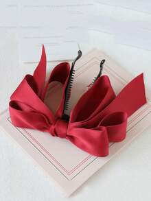 1 Stück geschichteter Satinschleifenhaarclip, elegantes Haargummi, geeignet für Alltag, Date, Ausflug, Abendessen, Geschenke, Reisen, Geschenke für Frauen, Haarsachen, Strumpfstopfer, Strumpfstopfer, Strumpfstopfer, Strumpfstopfer für Frauen, Strumpfstopfer Frauen, Weihnachtsgeschenke, Geschenke, Weihnachtsstrumpfstopfer, Geschenke für Frauen, Geschenk, Weihnachtsgeschenk, Strumpfstopfer für Erwachsene, Strumpfstopfer für Erwachsene, Haarsachen, Damenaccessoires, Strumpfstopfer, Volljährigkeits-Haaraccessoire, Weihnachts-Haaraccessoires, Geschenkideen für Frauen, Beauty-Strumpfstopfer, Weihnachtsgeschenke für Frauen