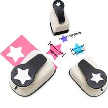 3pcs Paper Hole Punchers Cutter Star Shapes 1 Inch 2.5cm 5/8 Inch 1.6cm 3/8 Inch 9mm Punching Tool Set DIY Paper Craft Scrapbooking Fashion Daily Students Portable Suitable - 3pcs Paper Hole Punchers Cutter Star Shapes 1 Inch 5/8 Inch 3/8 Inch Set - View 9