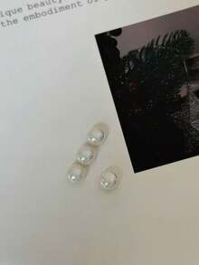 20个新款高光发髻仿珍珠珠光高品质半圆形美甲装饰，进口日式不脱落，精致百搭的美甲配件，与美甲沙龙用品相同 - 彩色 - 查看 3