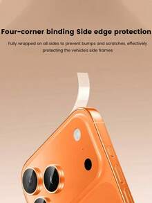 1pc PET Soft Film Curved Edge Tempered Glass Screen Protector Compatible With Iphone 17/17 Air/17 Pro/17 Pro Max, Anti-Scratch Transparent Film, Protective Layer + High-Definition TPU Ultra-Thin Fiber Glass Base Film, Lens Hollow Base Protection 1pc + High-Definition Ultra-Thin Naked Feeling Phone Anti-Scratch Side Film, Transparent Frame Protective Film, Full Coverage - Clear - View 4