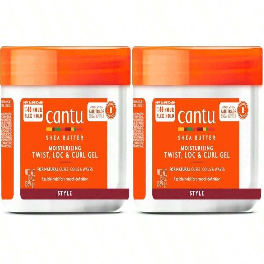 Cantu Moisturizing Twist &Amp; Lock Gel With Shea Butter For Natural Hair, 13 Oz (Pack Of 2) - ColorB - 查看 1
