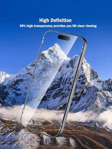 BOLLYMORE Bộ 2 miếng dán màn hình cường lực toàn màn hình, bảo vệ toàn diện màn hình, tương thích với iPhone 17, 17 Pro Max, 17 Pro, 17 Ari, 16, 15, 14, 13, 12, 11 Pro Max, XS, X, XR, 6, 7, 8, 16, 15, 14 Plus, 12, 13 Mini và các dòng khác. Màng bảo vệ trong suốt, chống nước, chống sốc, chống rơi, chống trầy xước, chống bám vân tay, là phụ kiện bảo vệ màn hình điện thoại thiết yếu cho sử dụng hàng ngày, văn phòng và nhà. - Trong sáng - Xem 7