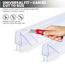 2 metros Tira de sellado de puerta tipo H/F/U Tira de sellado de silicona para bañera/ducha Burlete para puerta y ventana de oficina y balcón - Multicolor - Ver 10
