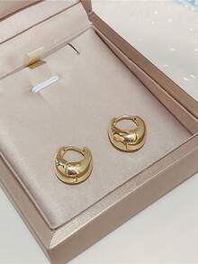 Y2K Earrings Preppy Earrings Gold Earrings Small Hoop Earrings For Women Mini Silver Hoop Earring For Women For Women Daily Wear - Small Water Droplets - View 7
