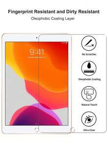 2pcs 9H Aluminum Oxide Tempered Glass Screen Protector, Ultra-Clear High Definition, Shatterproof, Anti-Scratch, Anti-Fingerprint, Compatible With IPad 2025 (IPad A16)/Pro 13-Inch (2024)/Pro 11-Inch (2024)/Air 13-Inch (2024/2025), Galaxy Tab S7+/S8+/S9+/S10+/S9FE+/S7Fe/S7/S8/S9/A9+/S9FE/A10+/S10 Lite/S11/T876/T870 11 Inch