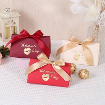 10 יחידות ורוד חג מסיבת יום האהבה מתנות קופסת מתנה רומנטית קופסת מתנה לחתונה ולנטיין מתנות דקור אהבה מסיבת קישוט אספקת