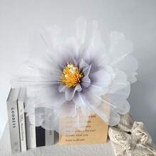 Flores artificiales de peonía de gasa de 75 cm de diámetro, flores gigantes hechas a mano para decoración de boda, hogar y escenario, accesorios para fotos - Multicolor - Ver 19