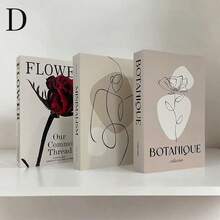 3pcs Luxury Faux Books, Realistic Decorative Books For Home, Office, Bedroom, Hotel, Cafe, Tabletop Decor, Photography Props