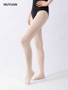 Wuyuan Full Foot Ballet Dance Tights AreSuitable For Daily Dancing Outfit - Pink - View 2