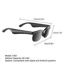 Smart Glasses Supporting Hands-Free Calls And Music Playback-Featuring A Lightweight Design, Volume Controls, A Built-In Microphone, And USB Charging. Suitable For A Wide Range Of Occasions, They Make An Excellent Gift. - Multicolor - View 12