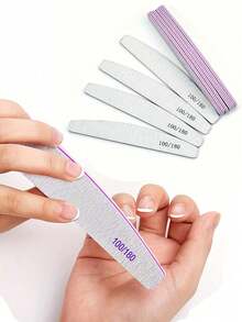 Bộ dũa và đánh bóng móng tay chuyên nghiệp 100/180 Grit - Hai mặt màu xám, dụng cụ làm móng, dũa móng tay, bộ dũa móng tay, dũa móng tay 180 Grit, dũa móng tay mini, dũa móng tay số lượng lớn, dũa móng tay chuyên nghiệp, bộ dũa móng tay, bộ dụng cụ làm móng, bộ dụng cụ làm móng, bộ dụng cụ làm móng chuyên nghiệp, dụng cụ làm móng, vật tư làm móng, bộ làm móng tay và móng chân, thích hợp cho móng acrylic và móng nối | Tự làm và tại salon - Nhiều màu - Xem 3