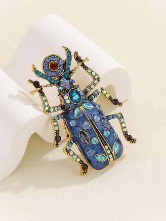 Colorful Beetle Brooch, Insect Brooch, Suitable For Bags, Sweaters, Jackets, Hats, Shoes, Dresses, Suits
