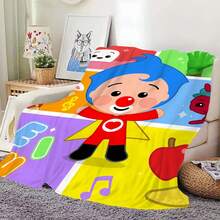 P-Plim Cute Blanket Comfortable Skin Friendly Soft Sofa Living Room Bed Bedroom Blanket Suitable For Travel And Gifts - 黑色 - 查看 5
