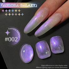 XEIJAYI 1 Stück 15 ml Sternenhimmel-Galaxie-Effekt Eisgel-Nagellack, um den Aurora-Katzen-Look mit UV-LED-Aushärtung & Abweichen für Zuhause und Salon Nagelkunst zu erhalten