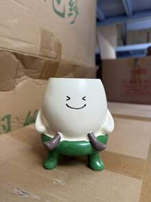 Portapenne carino a cartone animato - Organizer da scrivania multifunzionale con design adorabile, figurina bianca carina con espressioni facciali allegre e gambe, perfetto per riporre penne, matite, pennarelli, evidenziatori, ideale come decorazione da scrivania per studenti, lavoratori d'ufficio, stanze di studio e spazi di lavoro domestici, aggiunge un tocco giocoso e affascinante al tuo spazio mantenendo la scrivania ordinata. Adatto come decorazione per la stanza, la casa, l'ufficio. - Multicolore - Visualizzare 10