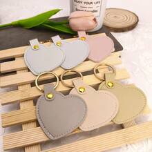 4/12 món trang sức thủ công DIY: Móc khóa da sáng tạo hình trái tim, Móc khóa mặt dây chuyền da hình trái tim, Móc khóa thời trang, Phụ kiện túi xách, Móc khóa ba lô sang trọng, Móc khóa ô tô, Quà tặng sinh nhật, Quà tặng tiệc tùng, Quà tặng ngày lễ tình nhân, Quà tặng trang trí - Nhiều màu - Xem 4