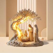 1/2件装桌面摆件，家居雕像，2D亚克力生命之树桌面装饰品，房间装饰，家居装饰，卧室装饰，夏季墙挂吊坠，适合母亲节、父亲节、毕业礼物，厚度0.2厘米，户外装饰