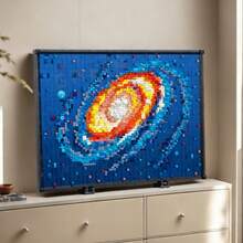 Space Galaxy MOC Building Model Painting Miniature Building Block Kit, 3D Picture Frame, Creative Collection Toy, Adult Gift 2400+ Pcs - Multicolor - View 2