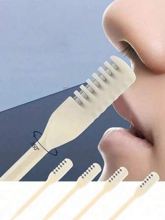 双头鼻毛修剪剪刀 手动清洁鼻毛神器 便携式清洁鼻毛修剪工具，便携式手动360°旋转双头设计，男士完美礼物，方便携带，适合度假、商务旅行。