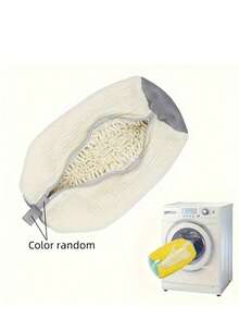 Slouchy Shoe Wash Bag - Durable, Reusable Sports Shoe Cleaning Bag With Soft Brush And Mesh, Anti-Deformation, 4 Color Options, Machine Washable, Laundry Bag | Casual Style | Polyester Bag, Shoe Bag, Sneaker Laundry Protector For Travel, Gym, Dorm, Back To School Essentials, Weekend Getaways, Outdoor Activities, Athletic Shoe Care, Breathable Mesh Ventilation, Easy Maintenance, Lightweight Packable Design, Gift-Ready Holiday Stocking Stuffer For Christmas, Thanksgiving Host Prep, Halloween Costume Accessory, Post-Workout Odor Control, Shoe Storage Organizer For Closet, Lint-Resistant, Protects Shape During Wash Cycles, Ideal For Sneakerheads, Runners, Sports Teams, Everyday Casual Footwear Care - Multicolor - View 8