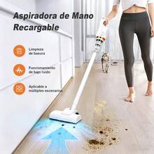 Aspiradora doméstica de 120W, aspiradora inalámbrica multifuncional para mascotas,aspiradora para sillones - Blanco - XCQ02 - Ver 4