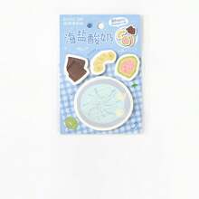 80pcs Assorted Fireworks Life Illustration Sticky Notes, Energetic Kitchen Series, Suitable For Gifts, Office, Home, Marking, Labels, Classrooms, Entertainment Toys, Student Journals, Creative Vintage Decor Stickers