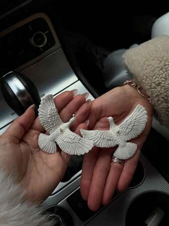 1/2 st vänskapsduvor hartsduvor ensam hemmaduvor julprydnad för julgransdekorationer härlig högtid festlig jul hem rum festdekorationer bästa presenten till någon speciell